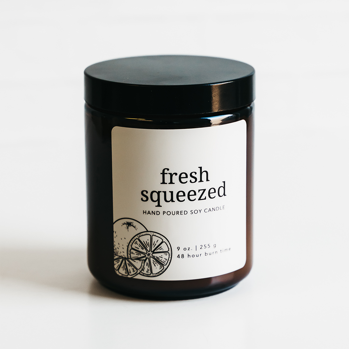 Fresh Squeezed Soy Candle | 9 oz Amber Jar