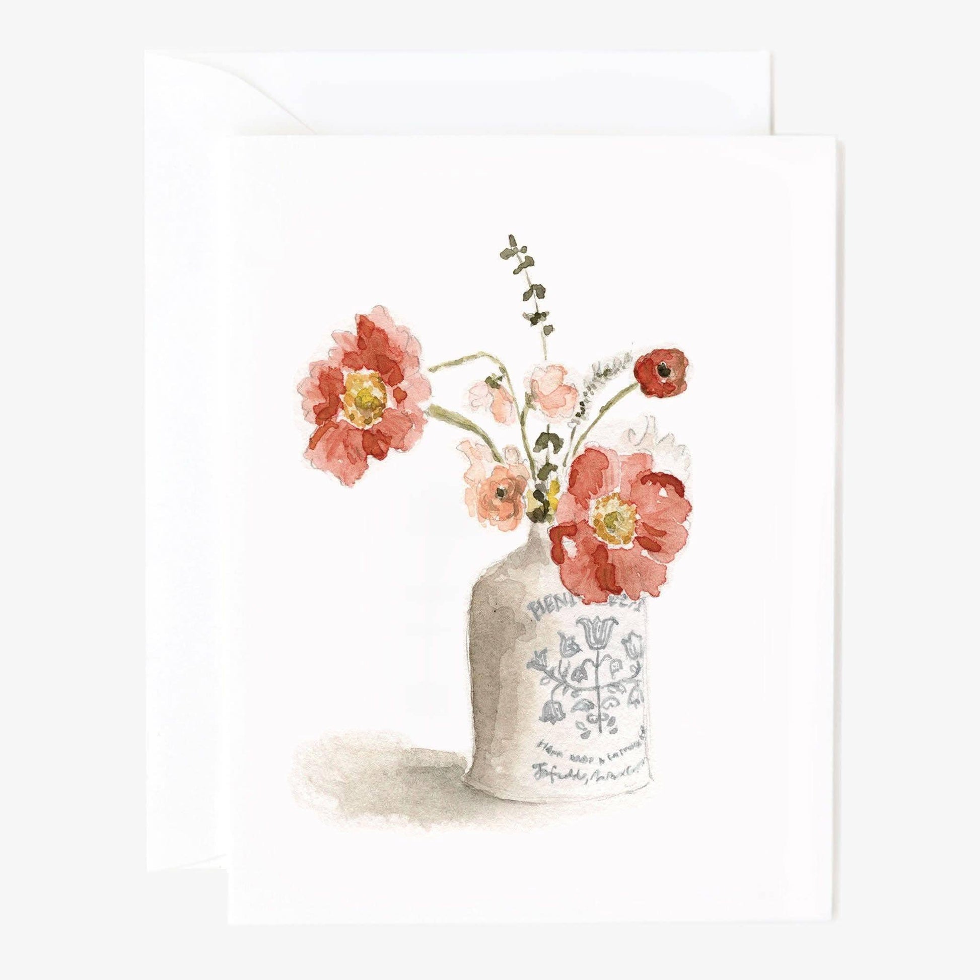 Vintage bouquet notecard - Heartfelt Gift Box
