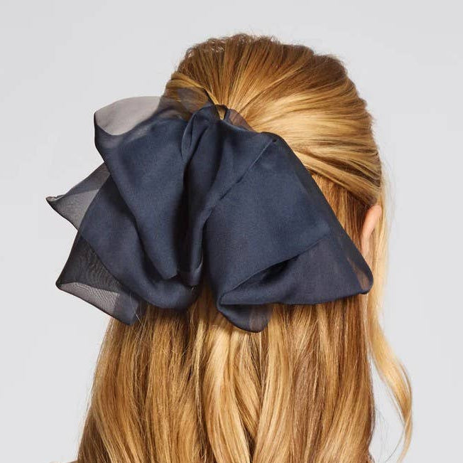 Chiffon Bow Hair Clip - Blue Orchid - Heartfelt Gift Box
