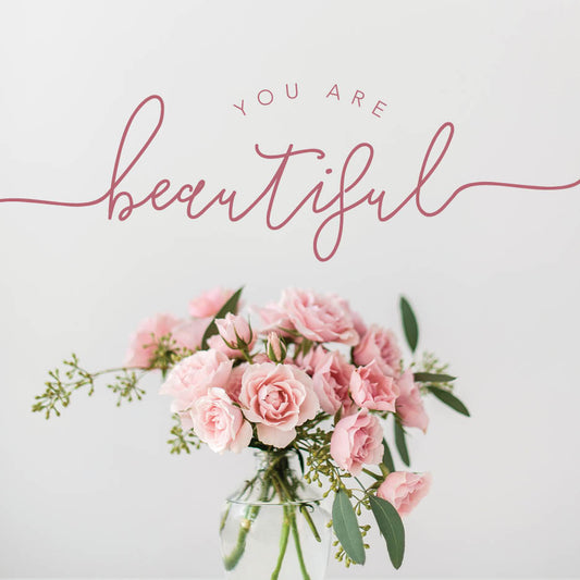 You Are Beautiful Cutesy Card