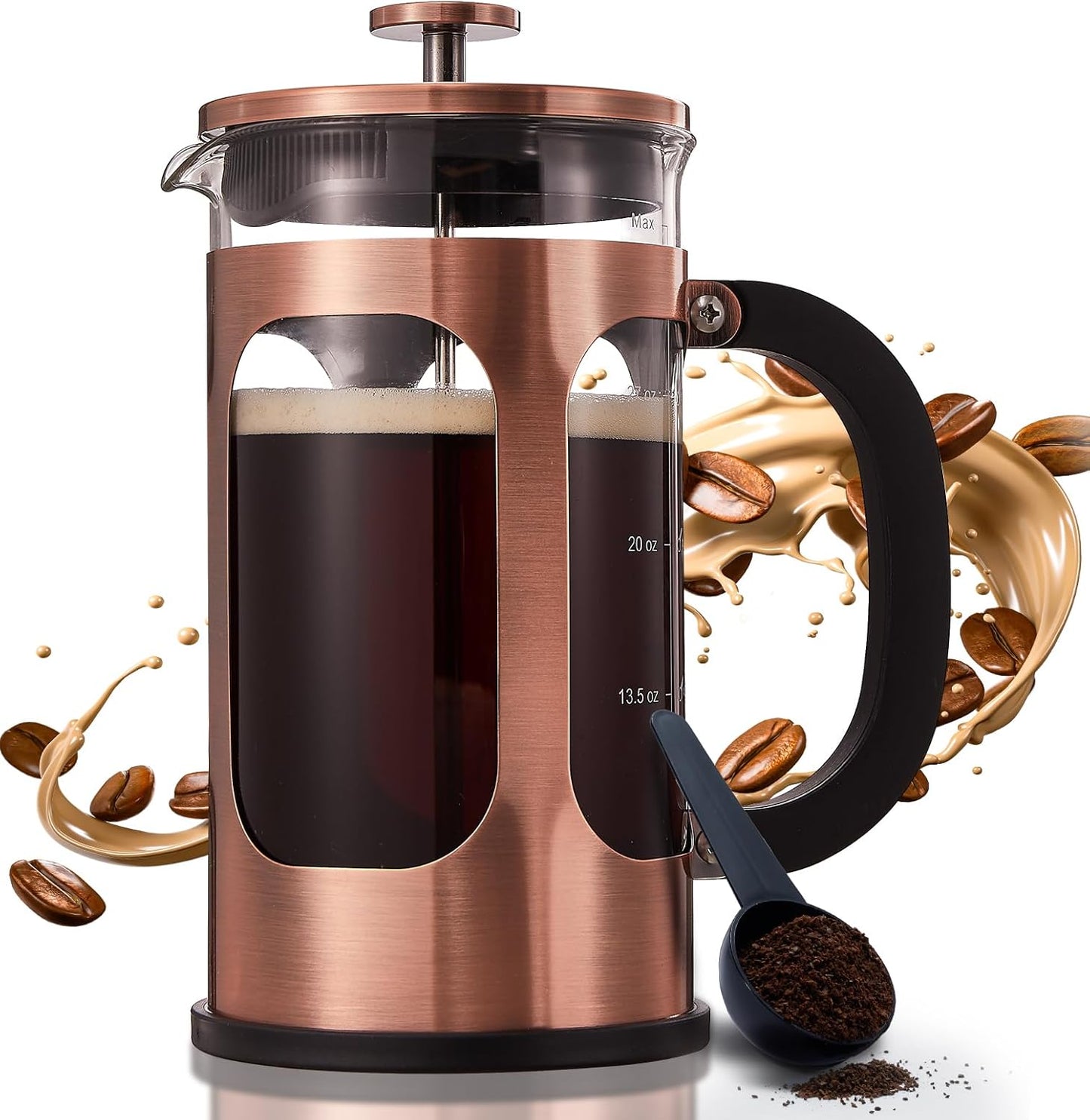 French Press Coffee Maker | Copper, 34 oz.