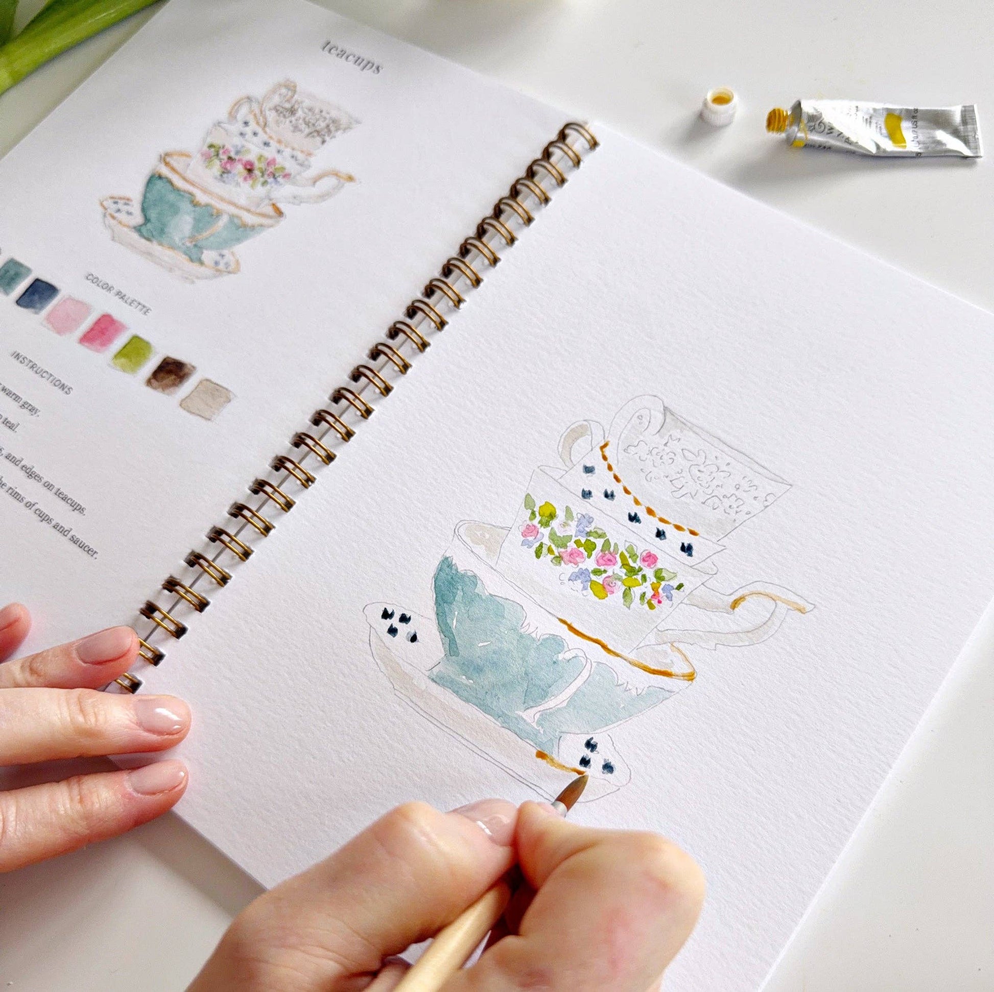 Spring watercolor workbook - Heartfelt Gift Box