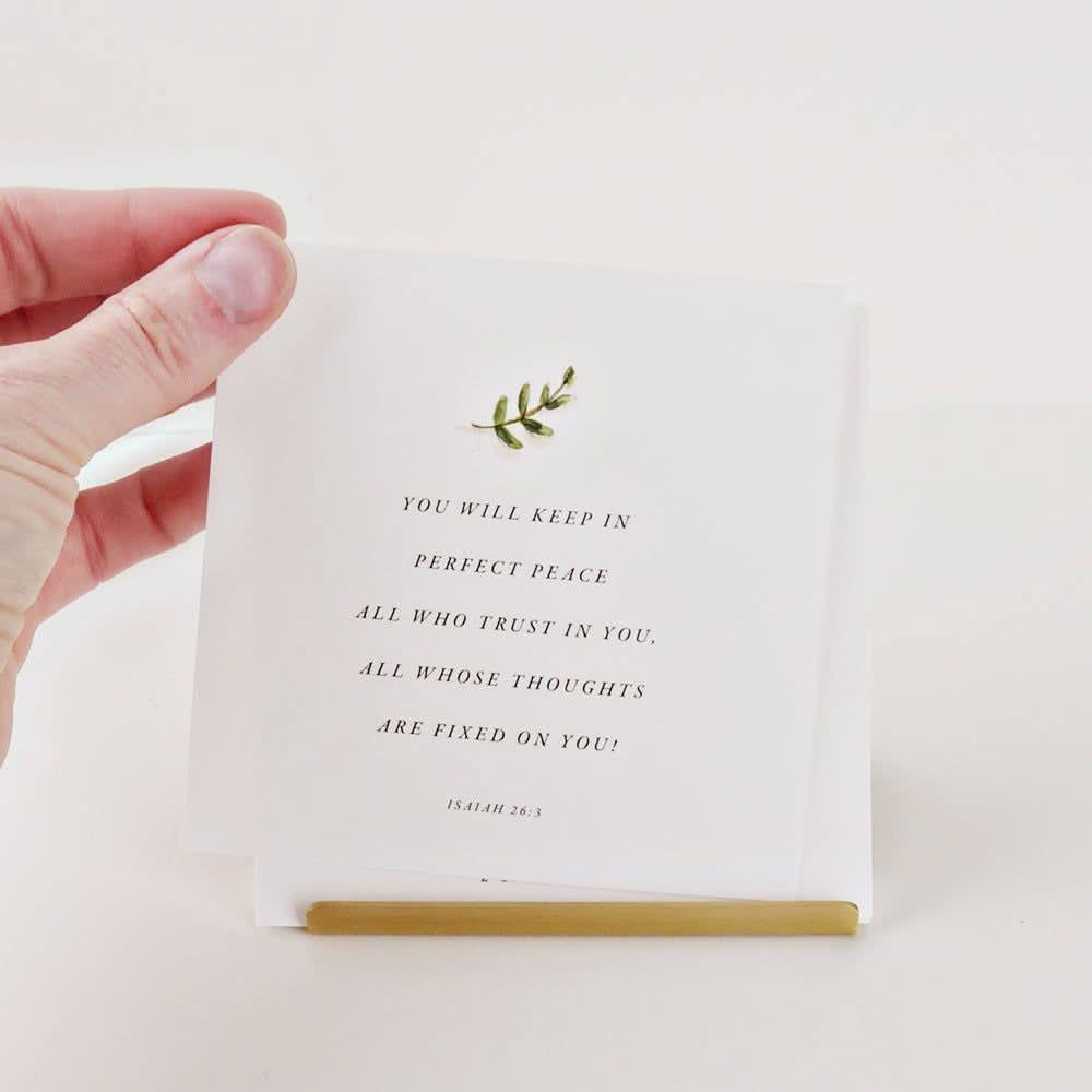 Brass Card Holder for Truth for Today Cards