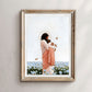 Among the Forget Me Nots Print, Baby Twins | 5x7