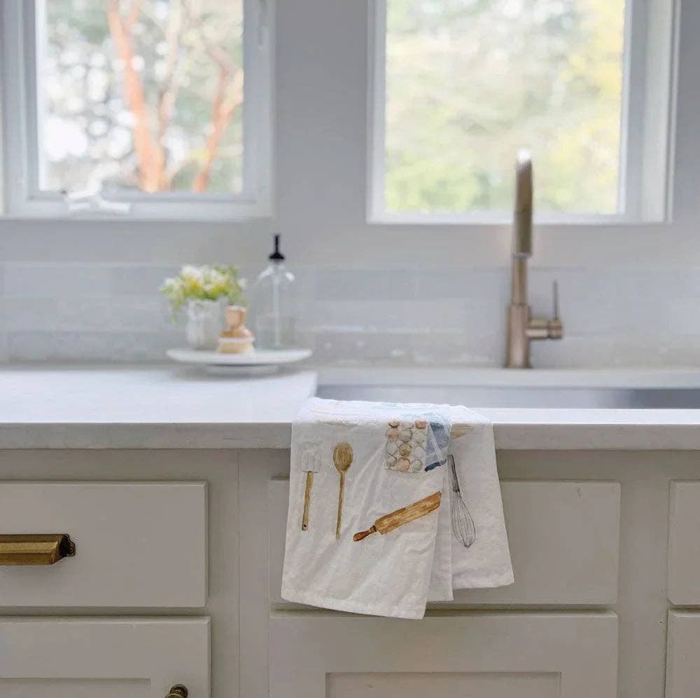 Baking cotton flour sack tea towel - Heartfelt Gift Box