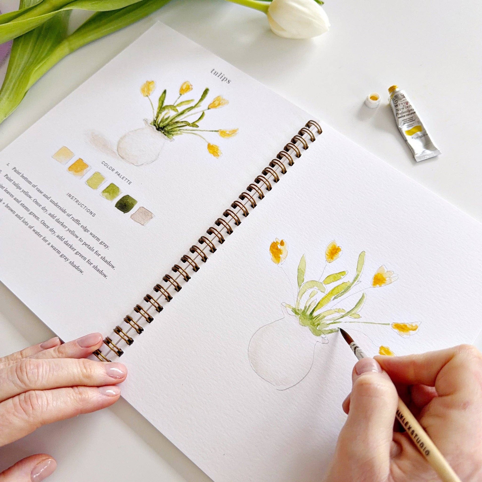 Spring watercolor workbook - Heartfelt Gift Box