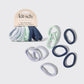 Recycled Seamless Hair Elastics 8pc Set- Garden Bouquet - Heartfelt Gift Box