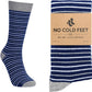 Men's Socks | Navy, White, and Gray Stripes