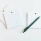 Gold Foil Heart Sticky Notes