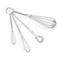 Mini Whisks, Chrome Plated, Set of 4