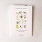 Garden cotton flour sack tea towel - Heartfelt Gift Box