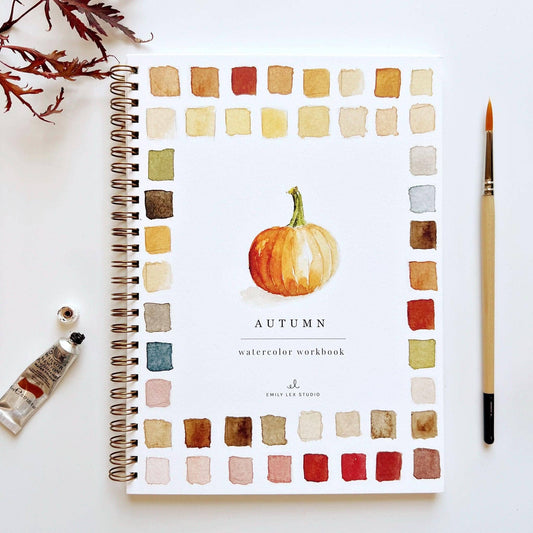 Autumn Watercolor Workbook - Heartfelt Gift Box