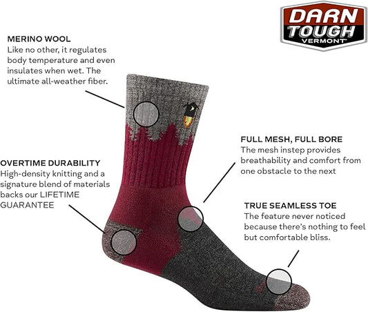 Micro Crew Midweight Socks, LG (US 10-12) | Darn Tough Vermont