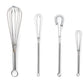 Mini Whisks, Chrome Plated, Set of 4