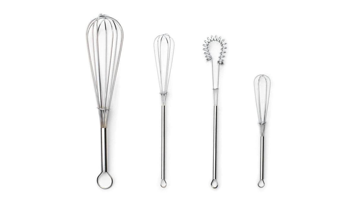 Mini Whisks, Chrome Plated, Set of 4