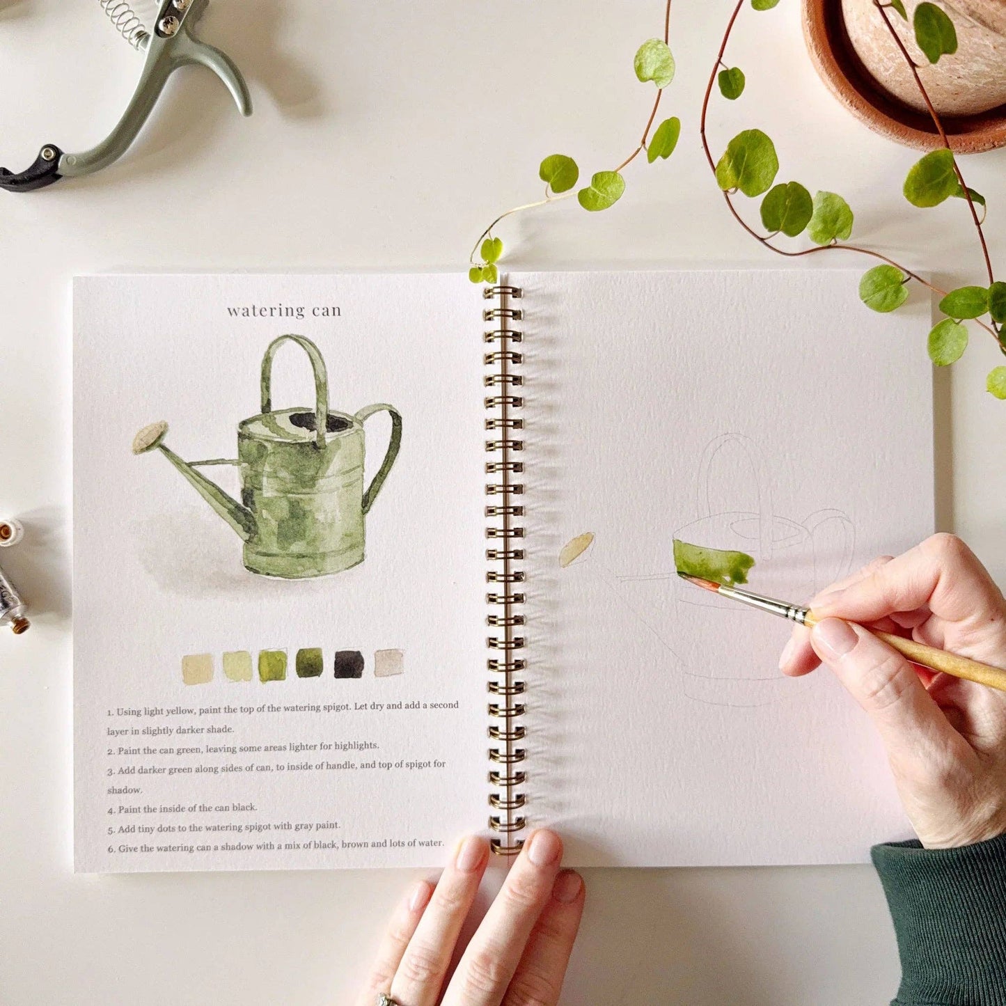 Garden watercolor workbook - Heartfelt Gift Box
