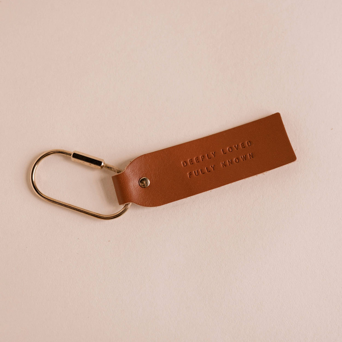 Deeply Loved Camel Key Fob