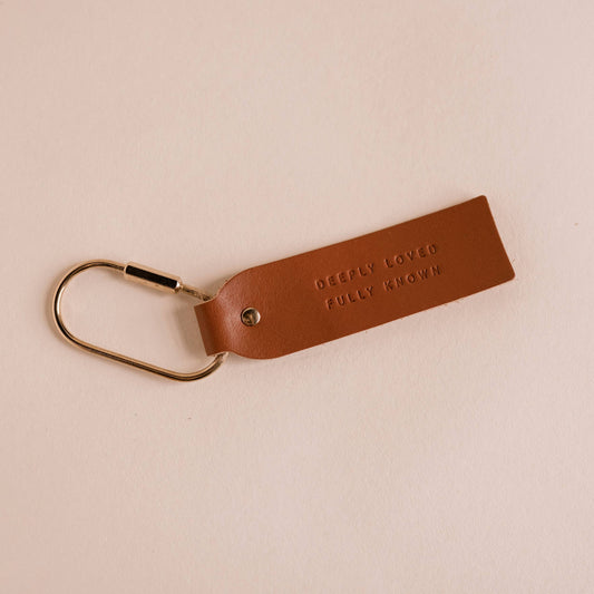 Deeply Loved Camel Key Fob