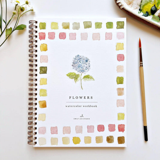 Flowers watercolor workbook - Heartfelt Gift Box