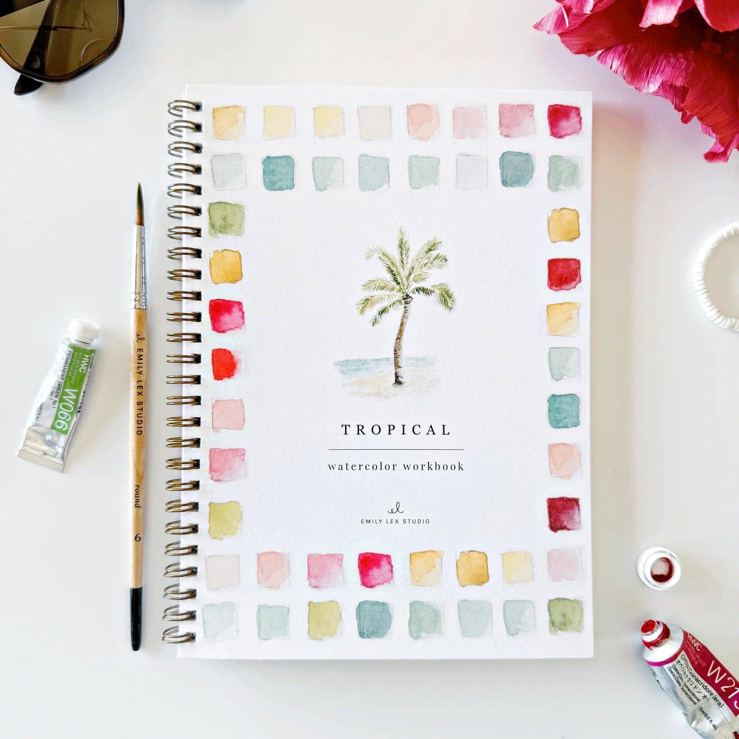 Tropical watercolor workbook - Heartfelt Gift Box