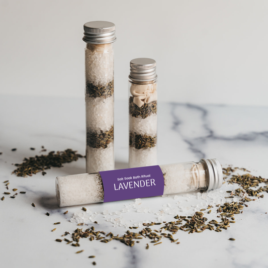 Botanical Bath Salt Tube | Lavender - Heartfelt Gift Box