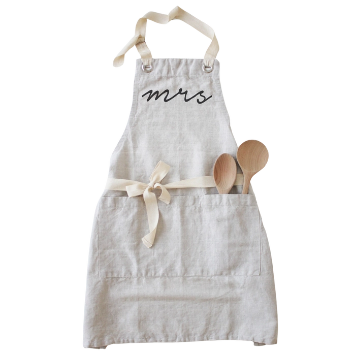 Mrs. Apron | Natural, Cotton Linen Blend