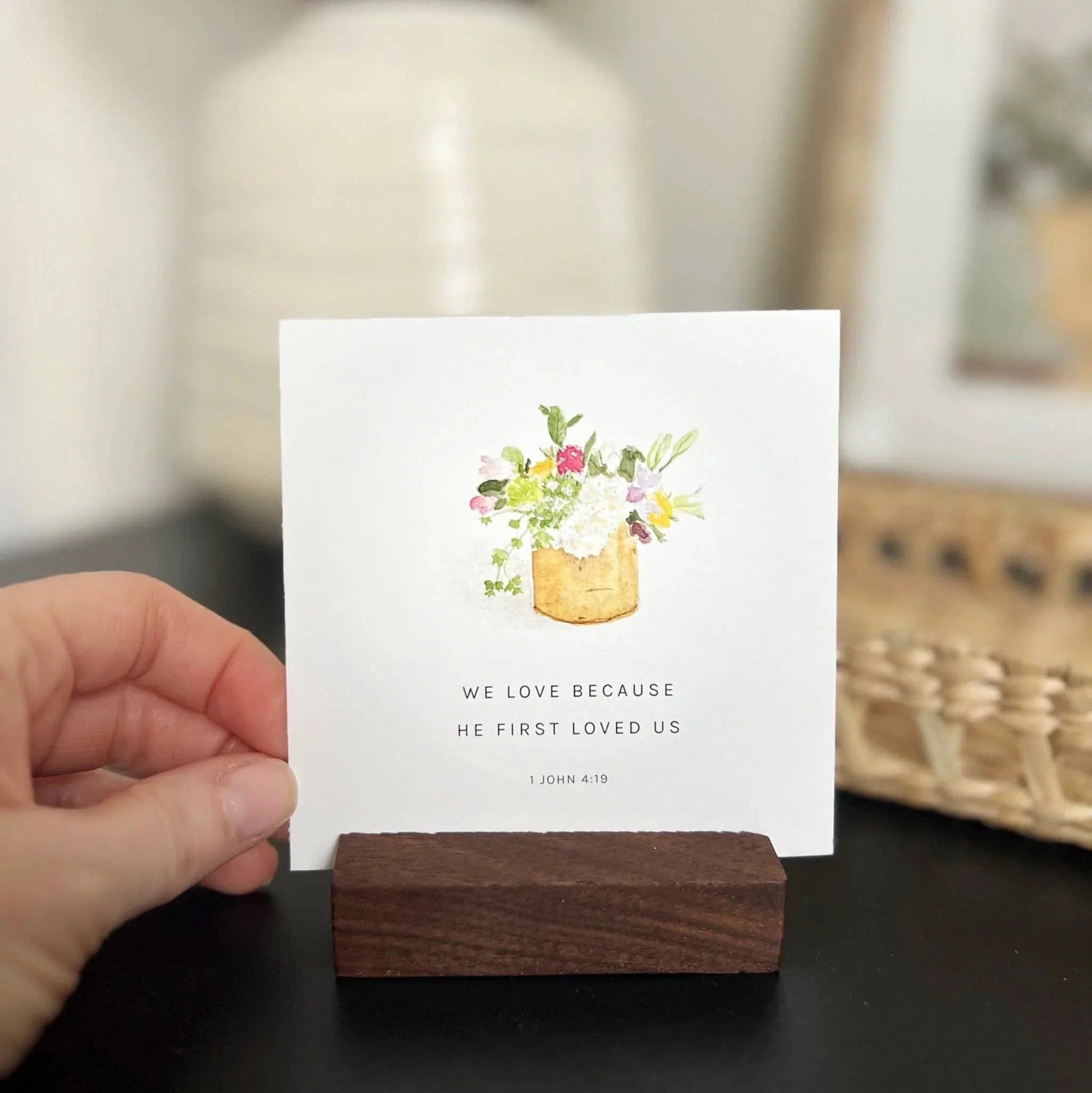 Wood card holder - Heartfelt Gift Box