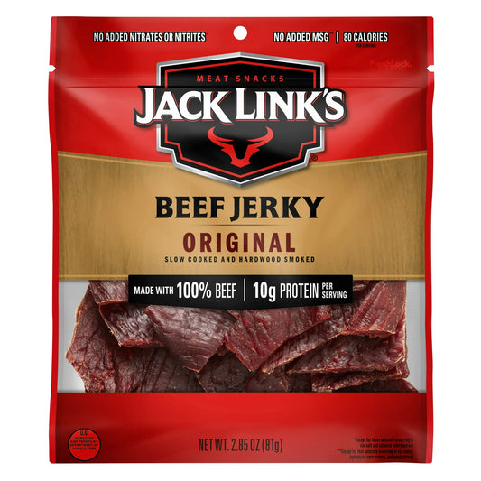 Jack Link’s Beef Jerky, Original | 100% Beef, 2.85 oz - Heartfelt Gift Box