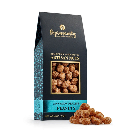 Cinnamon Praline Peanuts | Gourmet Candied Nuts Box