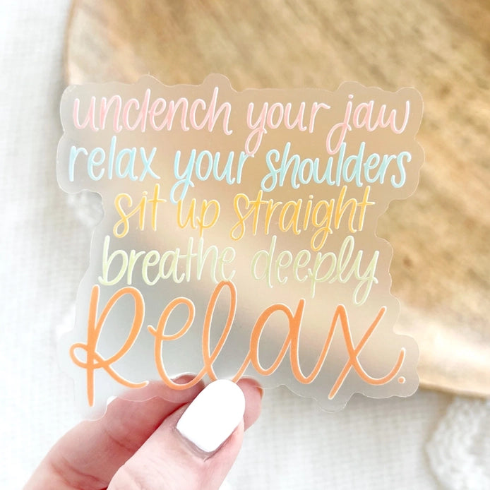 Relax Sticker