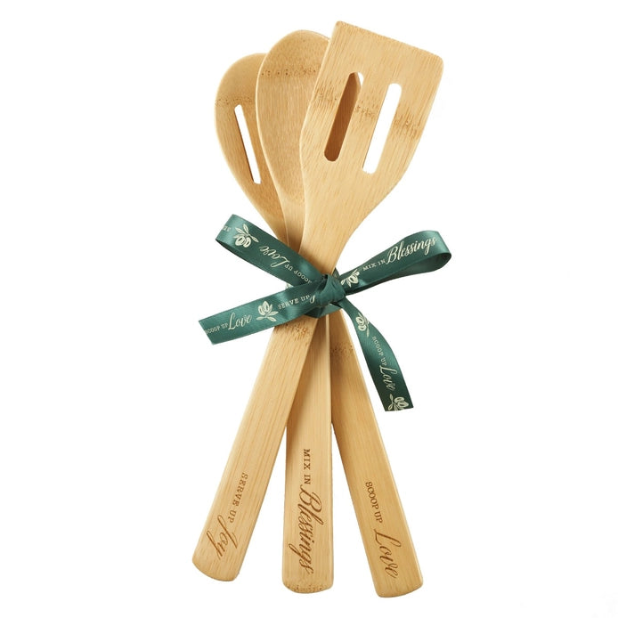 Bamboo Utensils | Love, Blessed, Joy