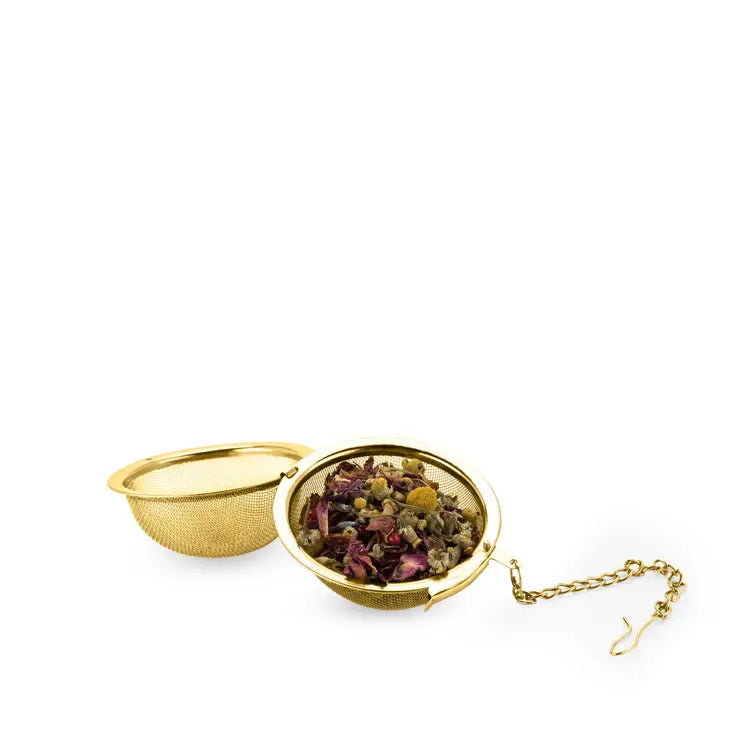 Tea Infuser Ball, Gold - Heartfelt Gift Box
