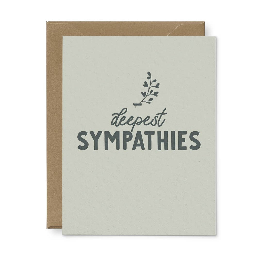 Deepest Sympathies Greeting Card - Heartfelt Gift Box