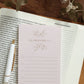 Prayer List Notepad - Heartfelt Gift Box