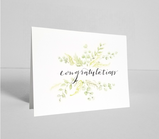 Congratulations Note Card, Blank - Heartfelt Gift Box