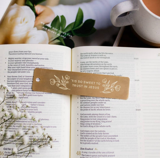 Tis' So Sweet Brass Ruler/Bookmark - Heartfelt Gift Box