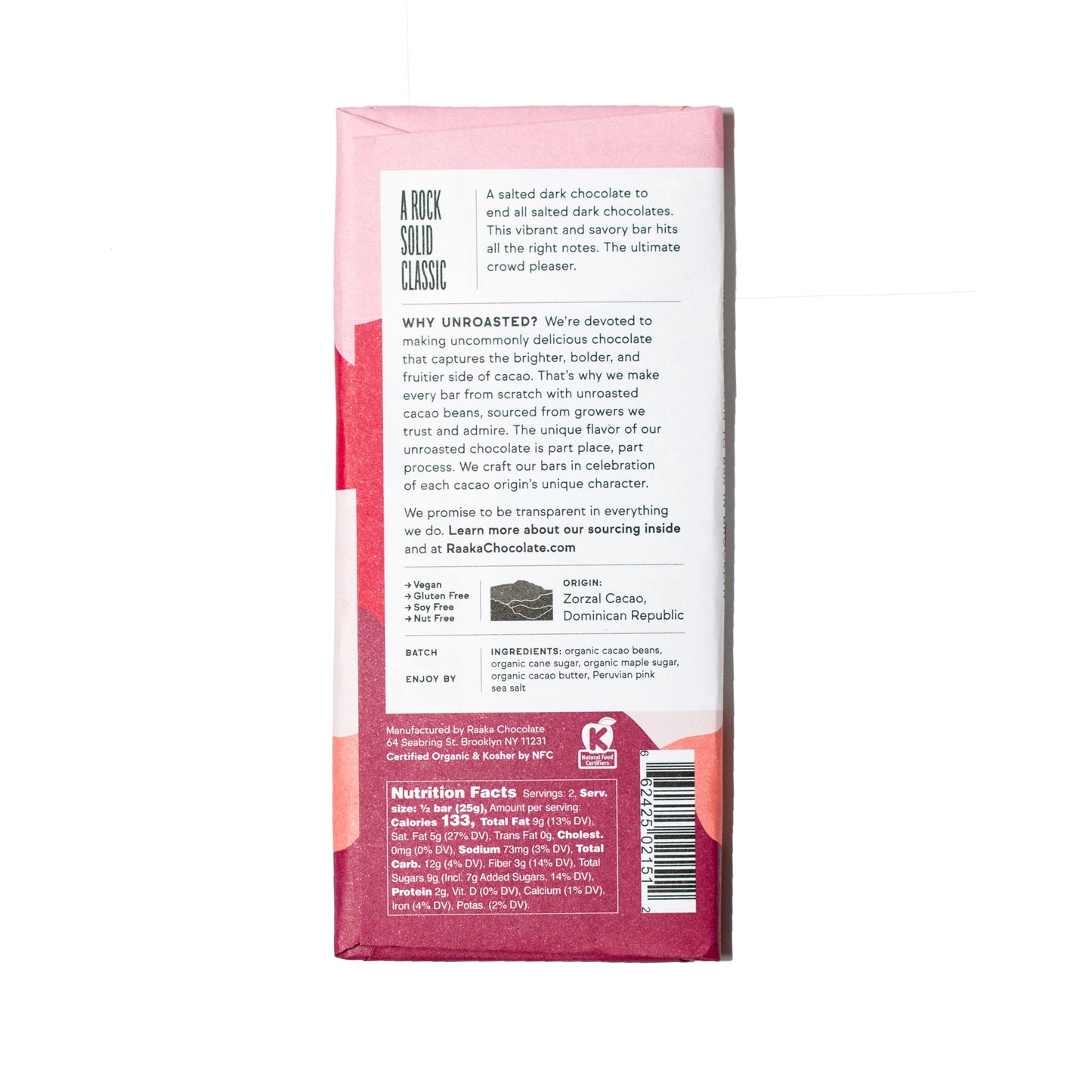 71% Pink Sea Salt Chocolate Bar - Heartfelt Gift Box