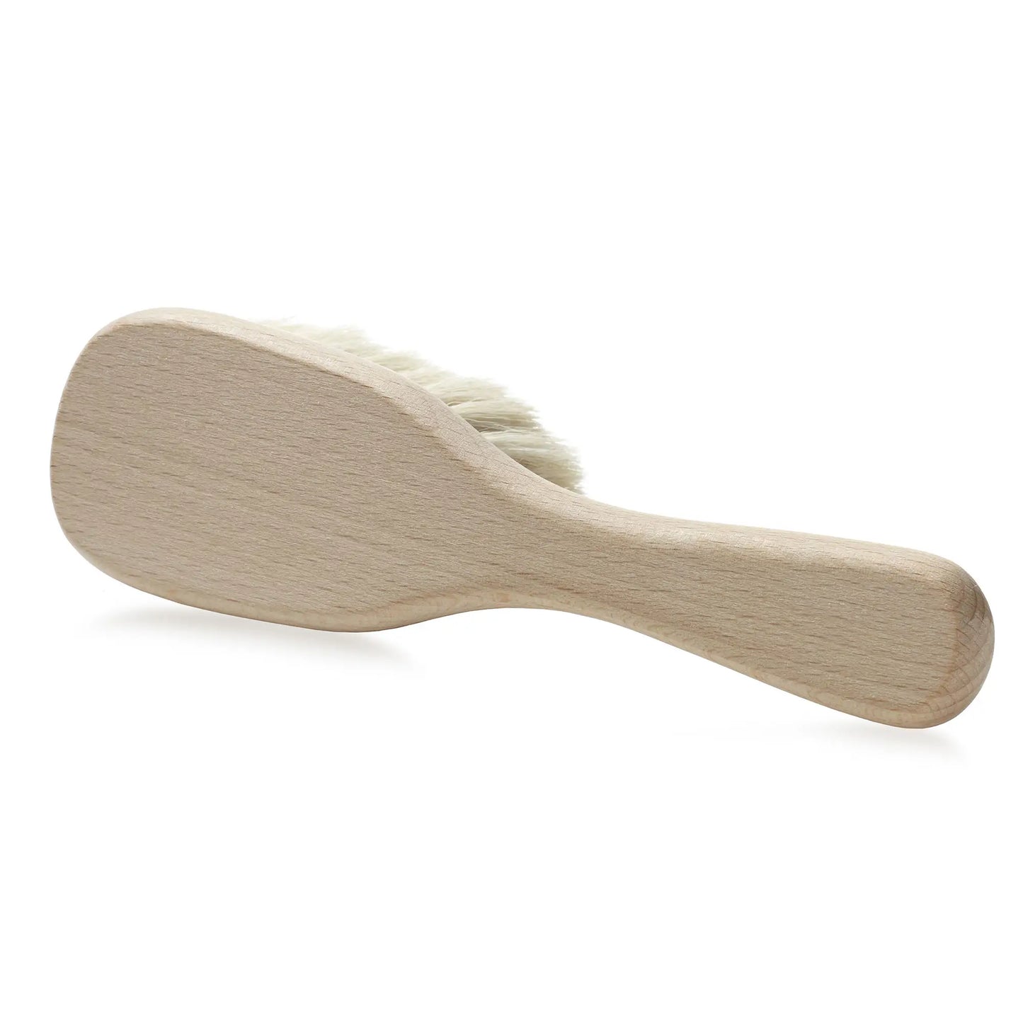 Wooden Baby Hair Brush with Natural Beech Wood and Goat Hair - Heartfelt Gift Box