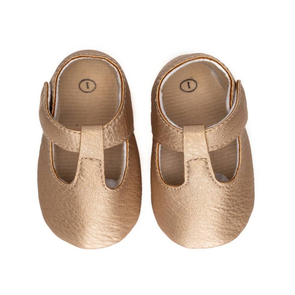 Moxy Baby Moccasins, Copper - Heartfelt Gift Box